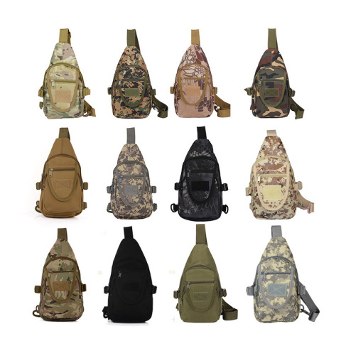 Tactical Multi-Function Breathable Tear-Resistant Wear-Resistant Soft Waterproof Camouflage Oxford One-Shoulder Large-Capacity Chest Bag